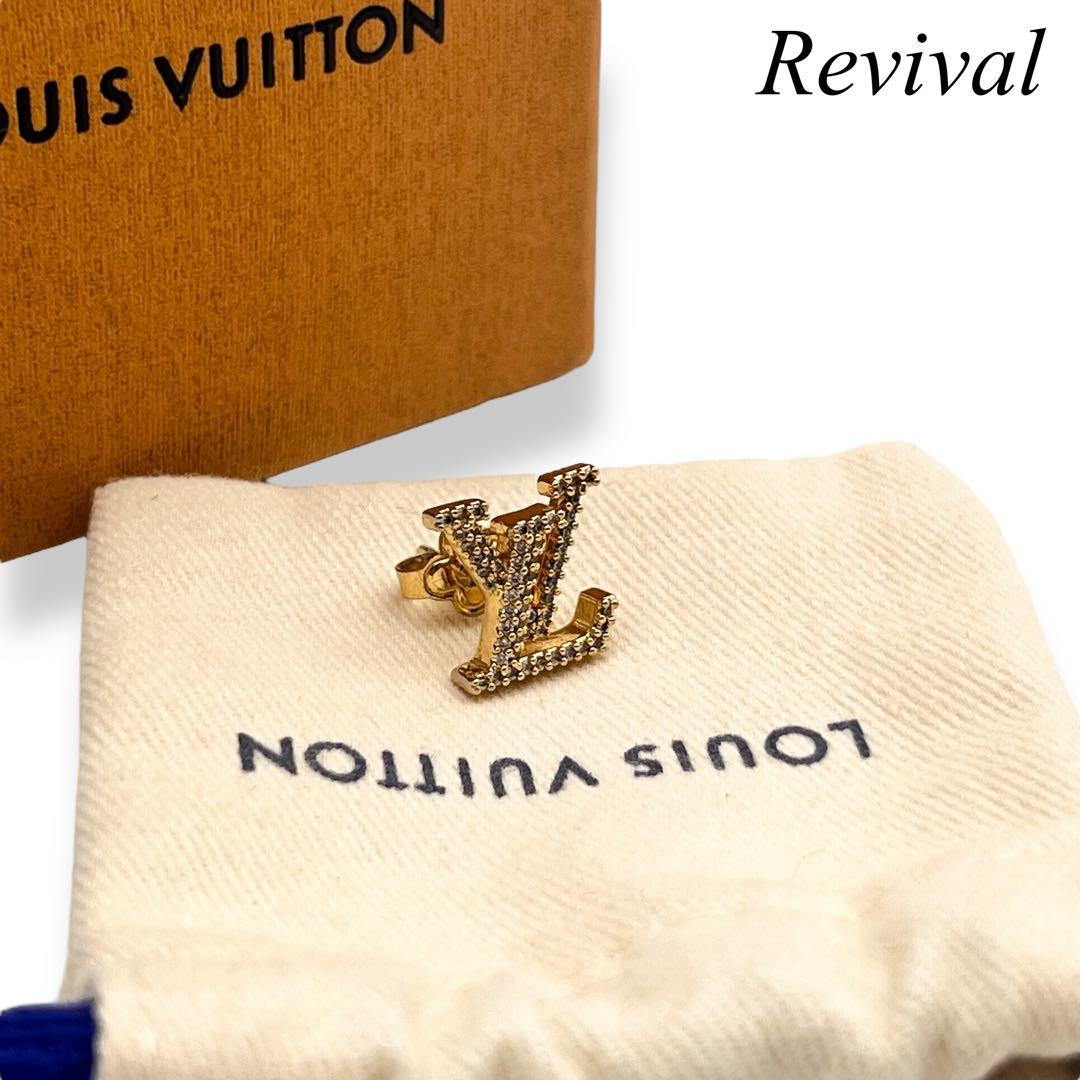 【美品】ルイヴィトン　LVアイコニック　ピアス　ゴールド　M00609 452