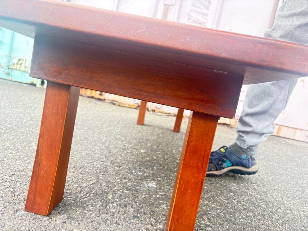 木製 長方形座卓 茶色