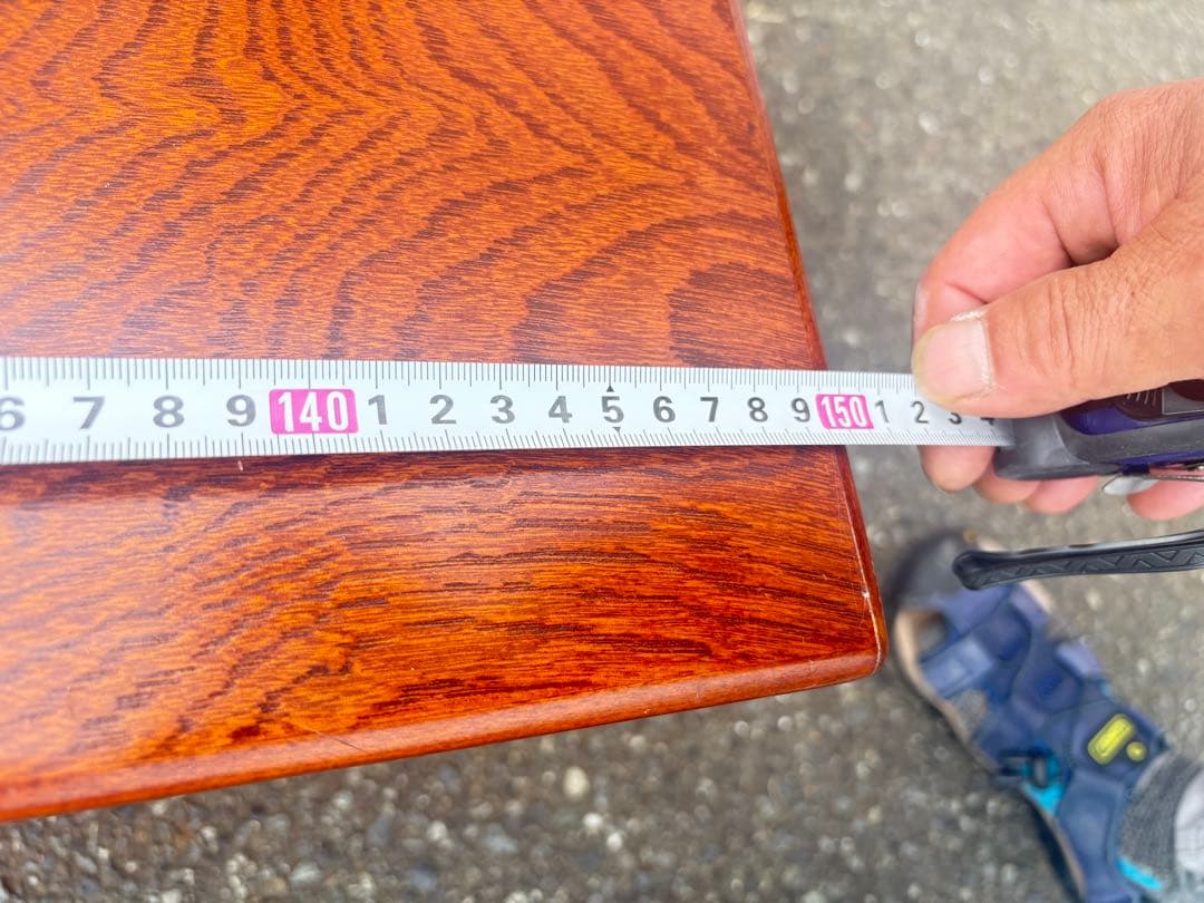 木製 長方形座卓 茶色