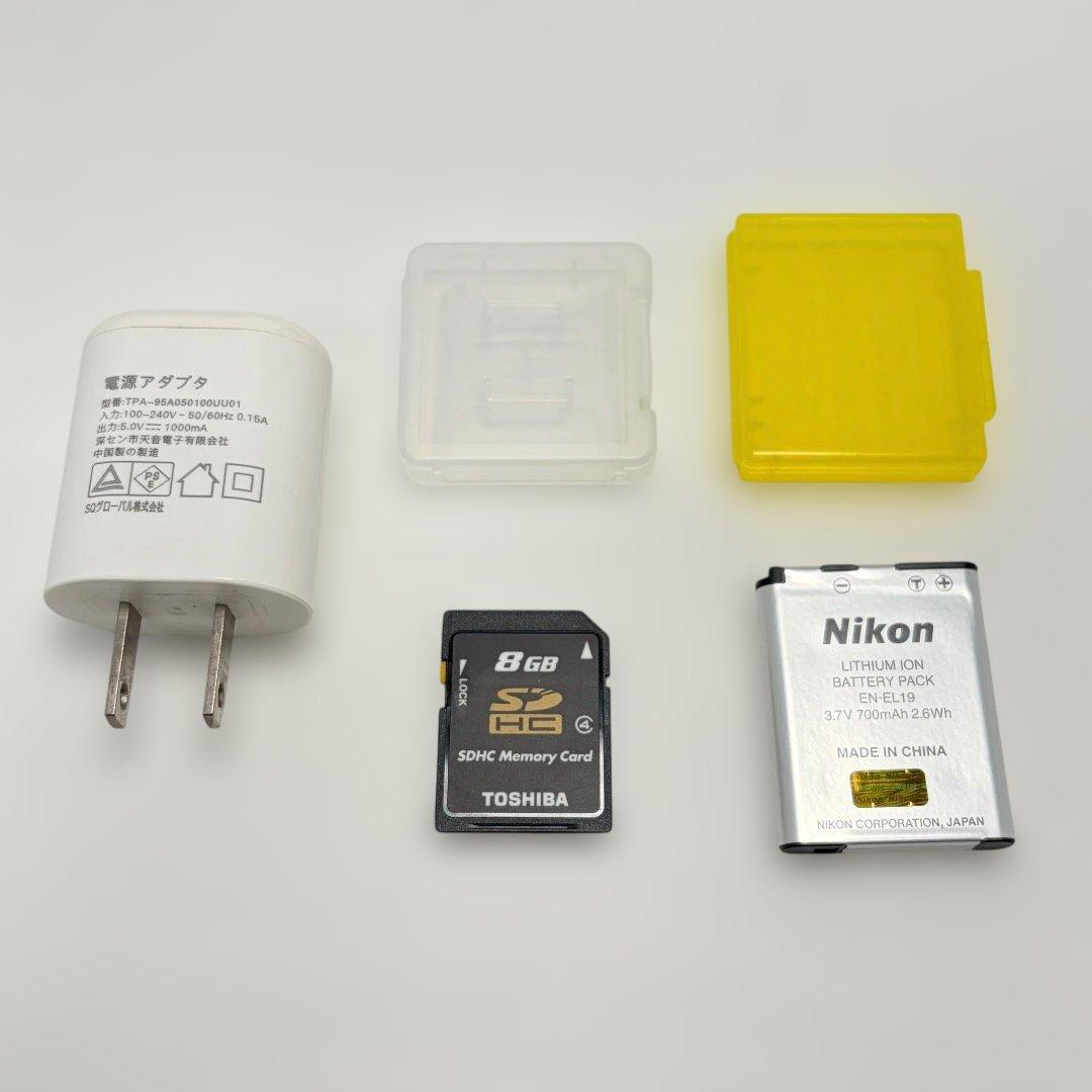 極美品✨Nikon COOLPIX S6500 充電器 箱 レッド コンデジ