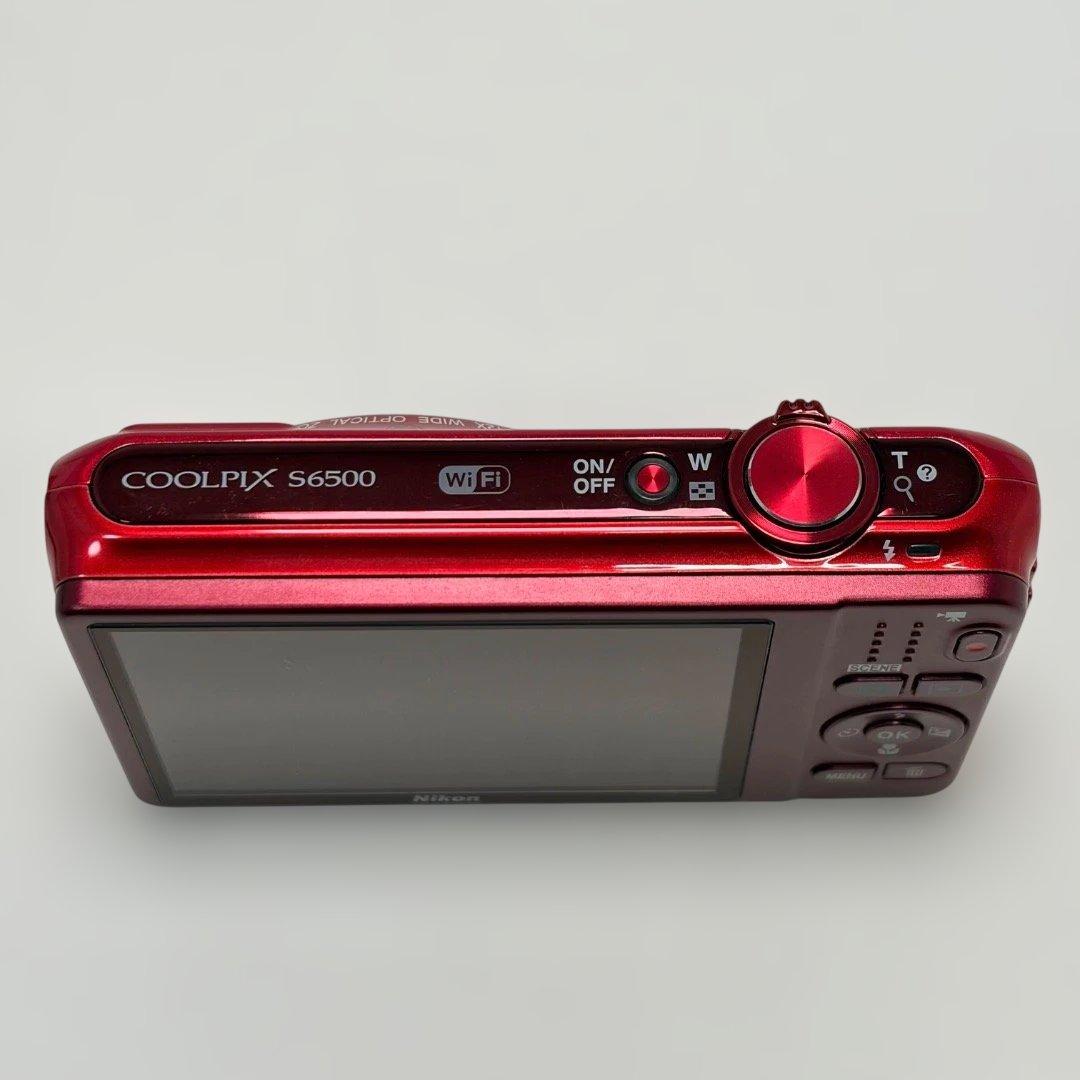 極美品✨Nikon COOLPIX S6500 充電器 箱 レッド コンデジ