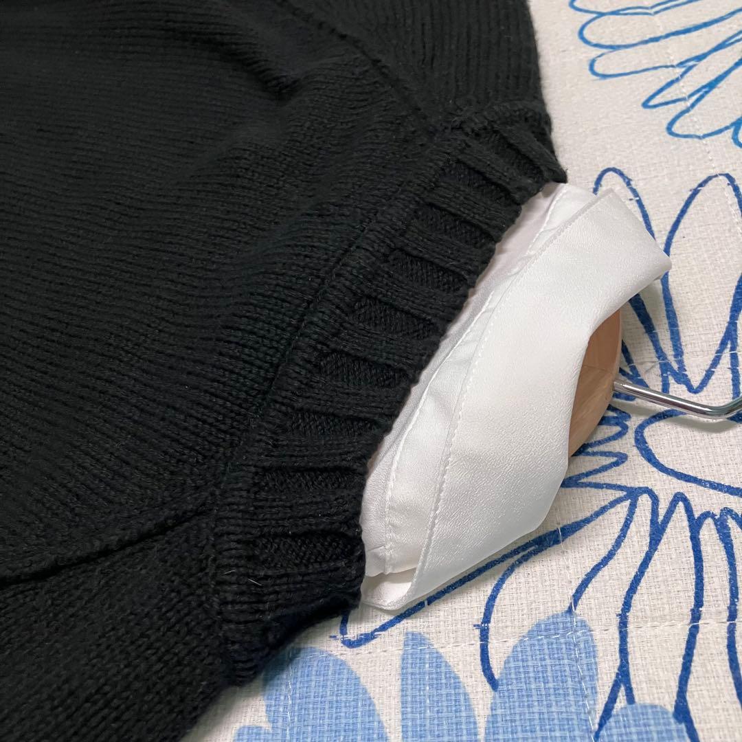 【希少】ラルフローレン　ロゴ　ワッペン　レイヤード　シャツ　ニット　セーター