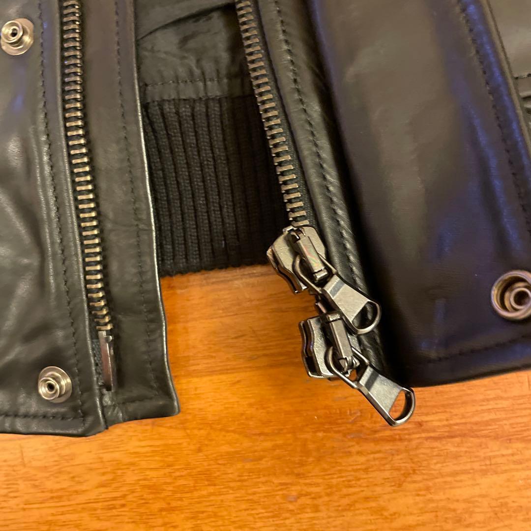 ゆ*こ様 【新品未使用】ディーゼル ブラックゴールド ライダース シングル ブル