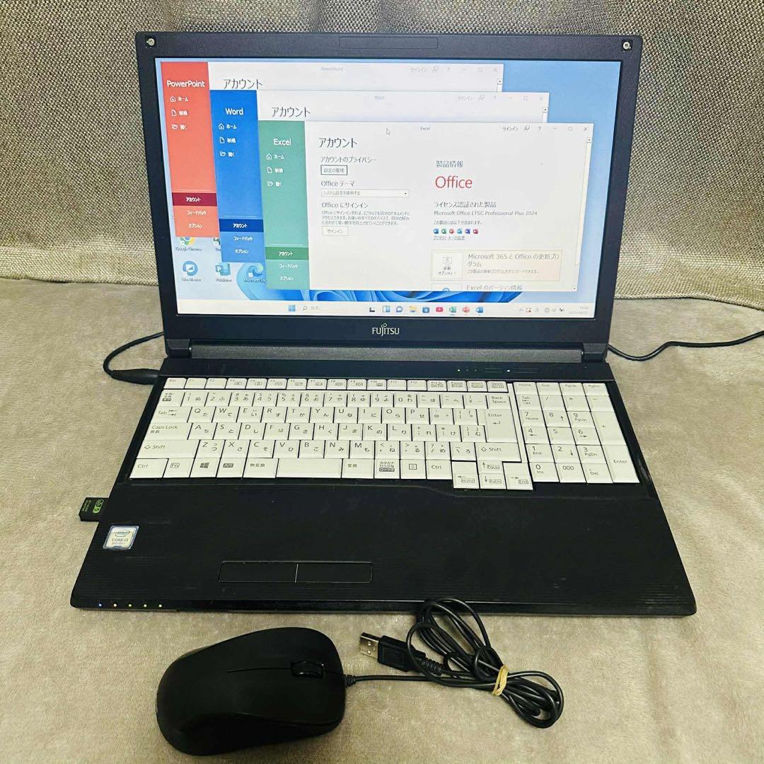 S117 FujitsuノートパソコンSSD第8世代Windows11オフィス付
