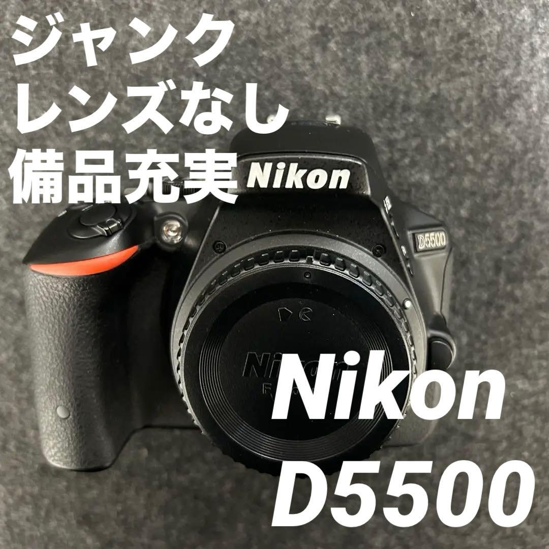 【ジャンク】Nikon D5500ボディシャッター故障 付属品充実 修理前提