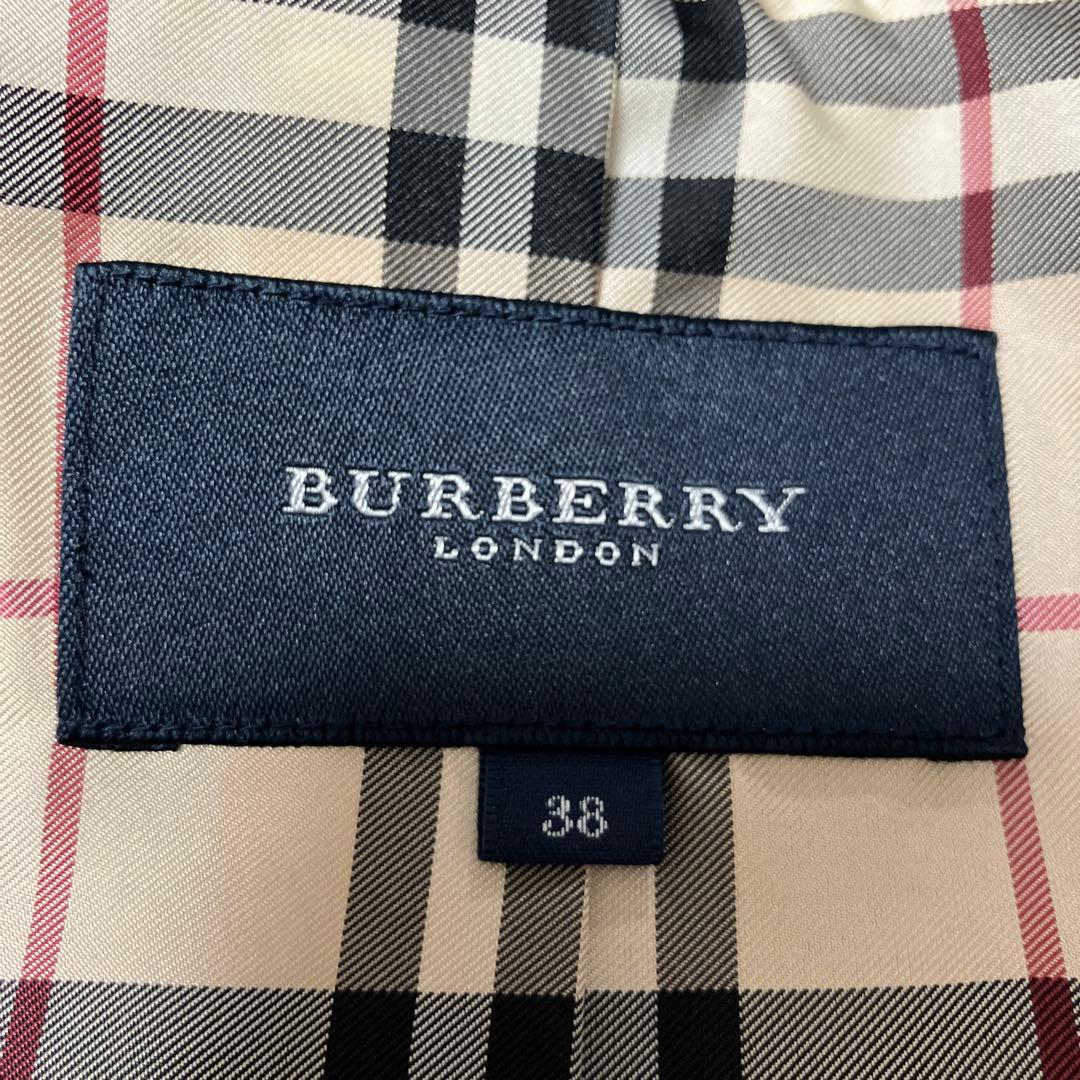 希少 BURBERRY LONDON ノバチェック レザージャケット 38