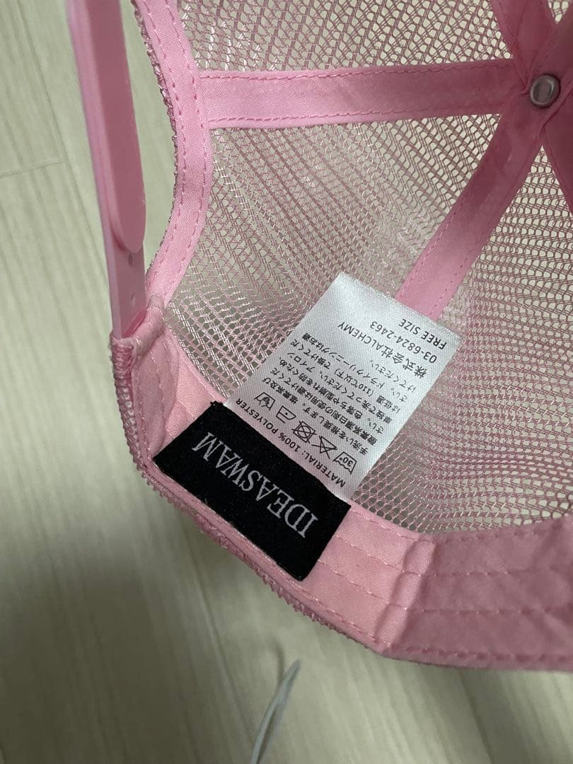 ideaswam メッシュキャップ ピンク