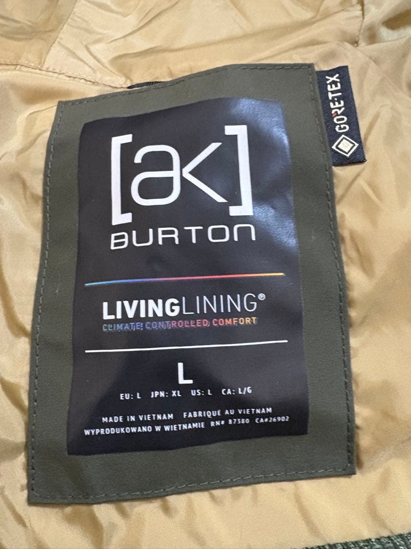 Burton AK 2L GORE-TEX Jacket オリーブグリーン