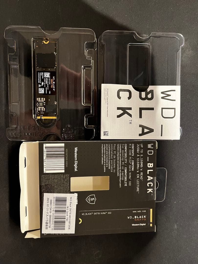 内蔵型SSD WD BLACK SN770 NVMe 1TB