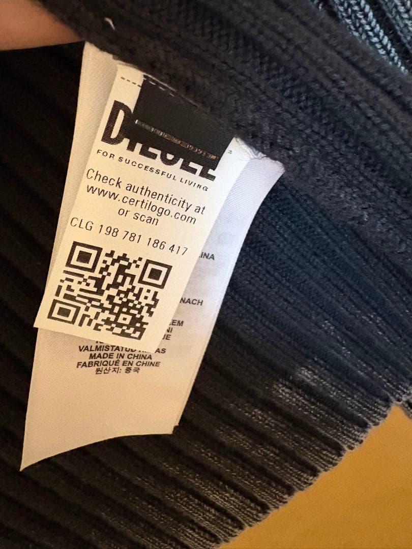 sサイズ diesel k-matty ダブルジップカーディガン