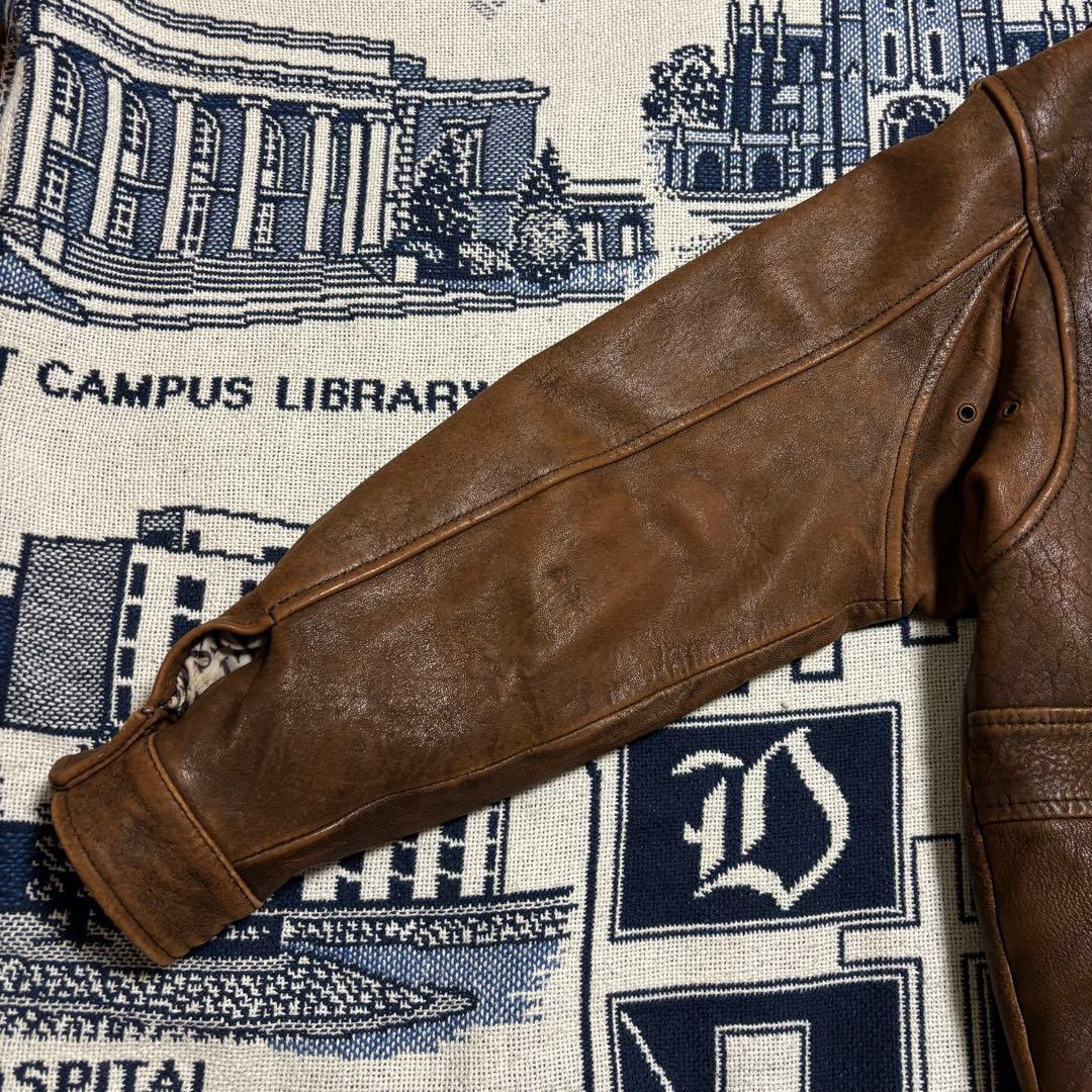 90s トミー　g-1 a-2 ラムレザー フライトジャケット 短丈 ミリタリー