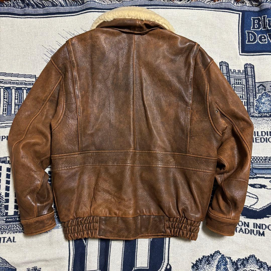 90s トミー　g-1 a-2 ラムレザー フライトジャケット 短丈 ミリタリー