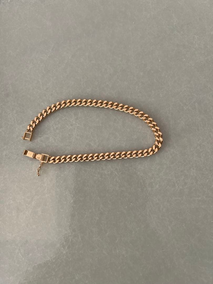 美品 18金 喜平 ブレスレット K18 2面 シングル 20g 20cmキヘイ