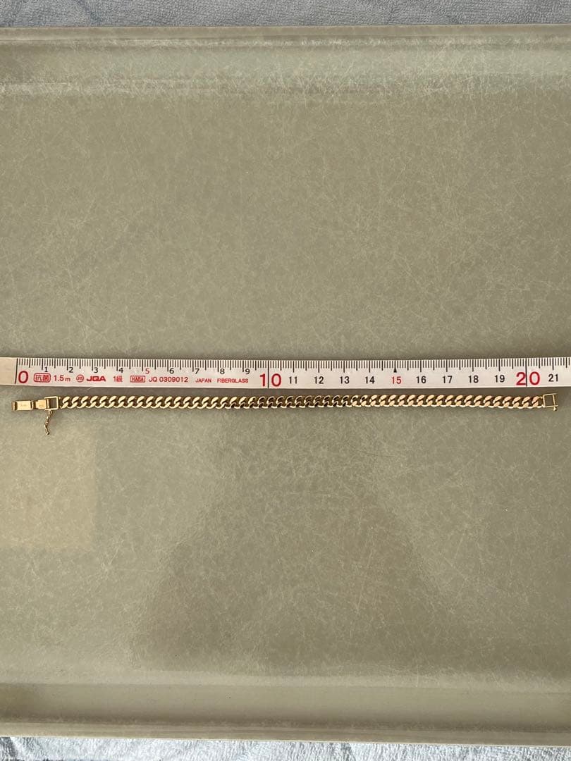 美品 18金 喜平 ブレスレット K18 2面 シングル 20g 20cmキヘイ