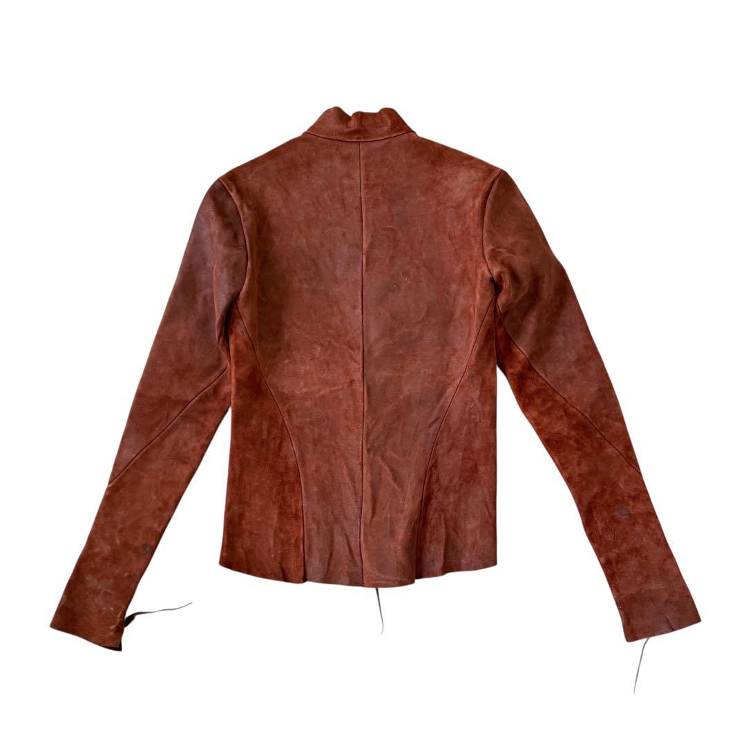 ま*ん様 m.a+ エムエークロス キャメルリバースレザージャケット