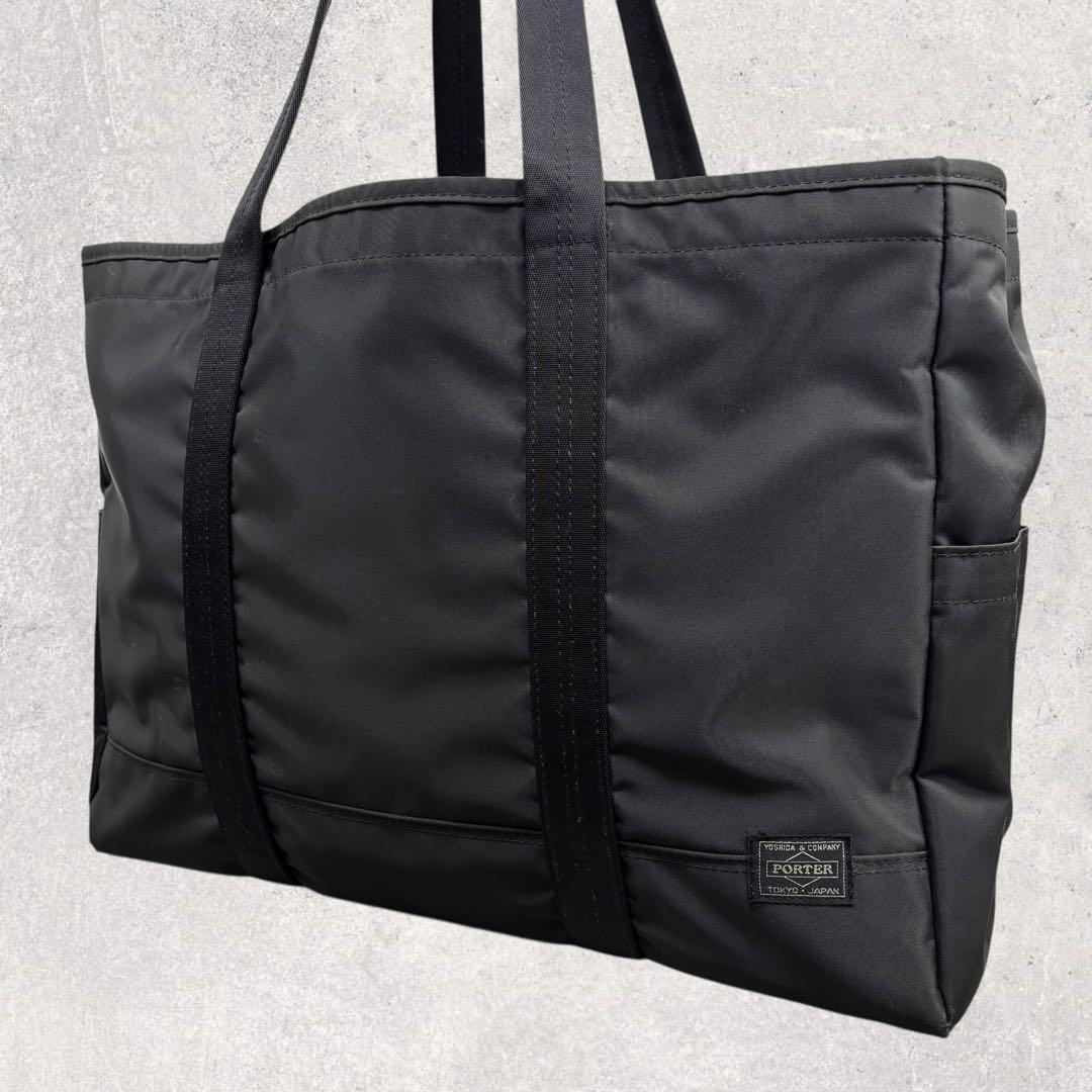 こむつむポーター ドライブ トートバッグ ビジネス 3層　A4 ブラック