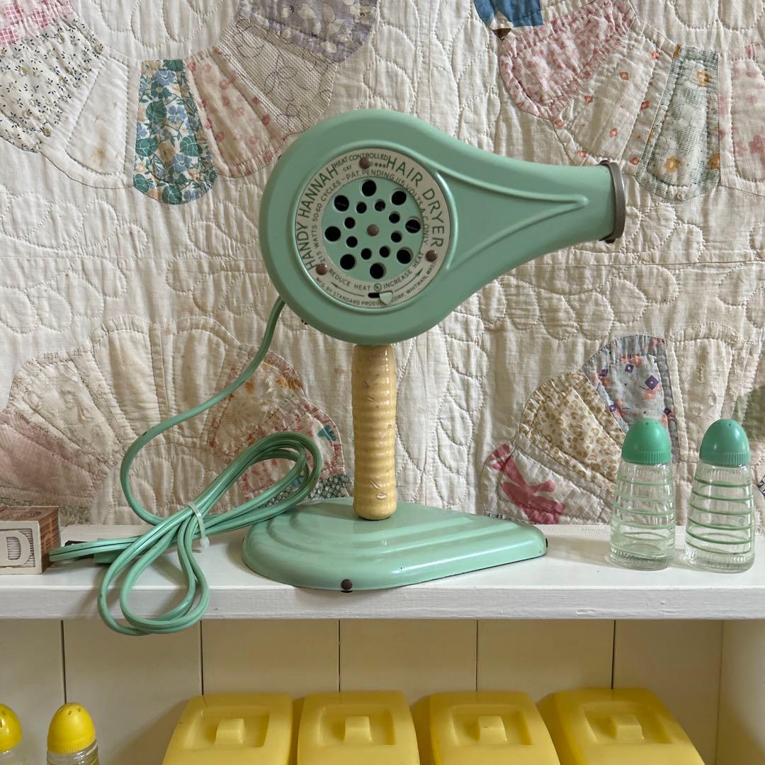アンティーク　ドライヤー(パステルグリーン)