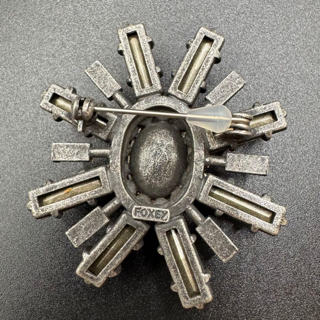 FOXEY フォクシー ピンブローチ ピンバッジ LADY PLANT 極美品