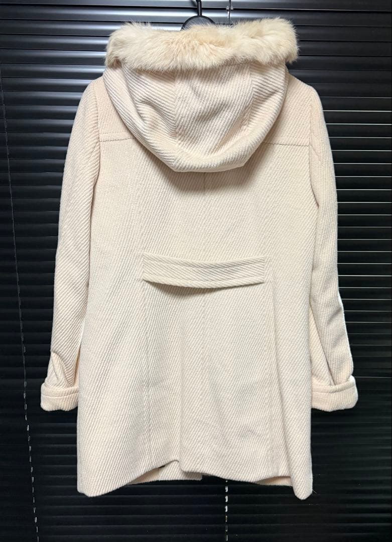 バーバリーブルーレーベル　ダッフルコート　アイボリー　ホワイト系　40