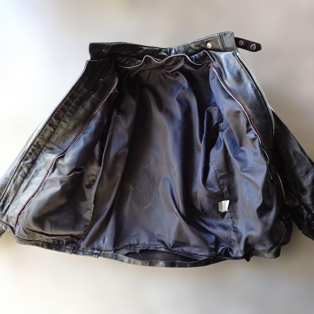 schott 641 ショットシングルライダースレザー アメリカ製 40