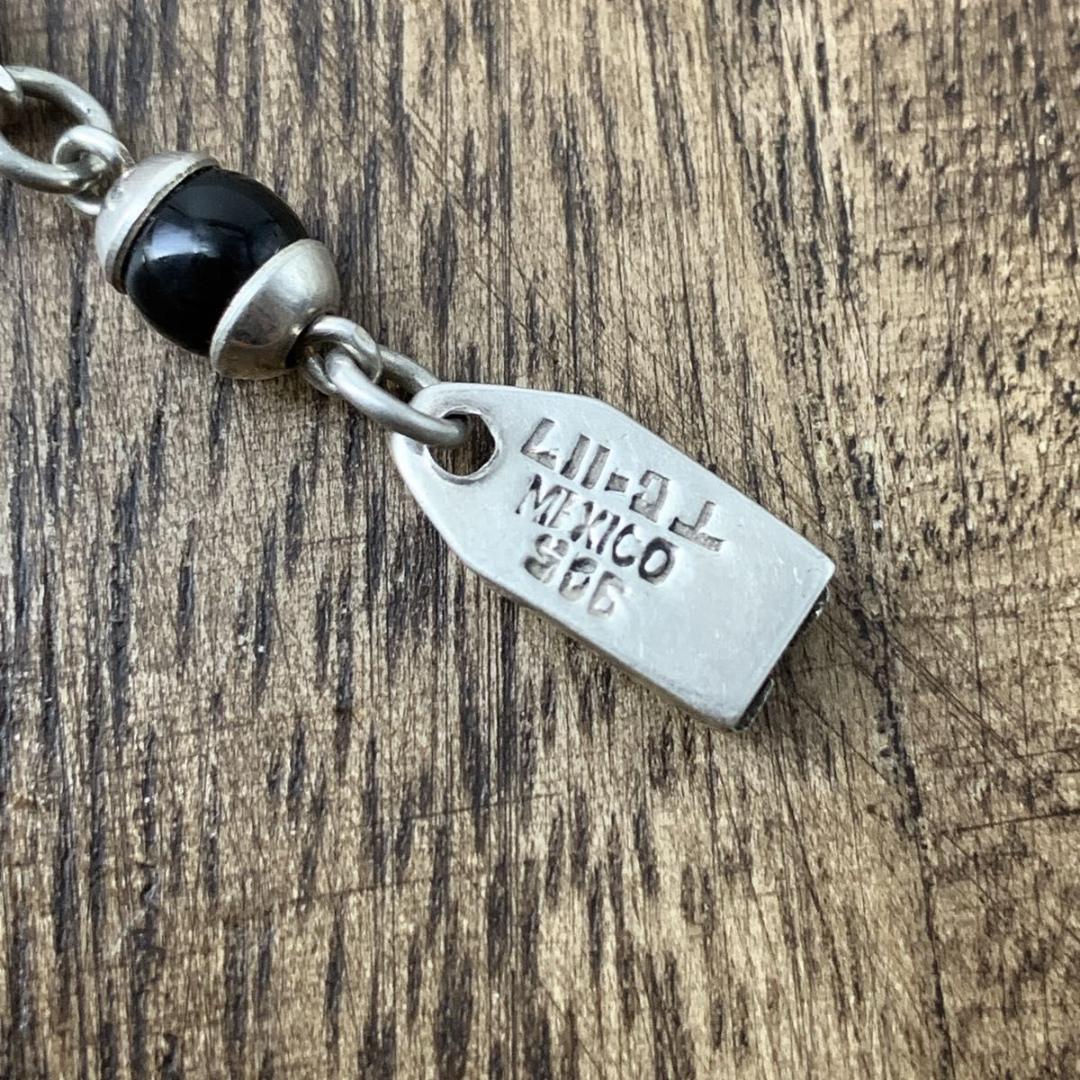 ヴィンテージ メキシカンジュエリーブレスレット ブラックオニキス 1