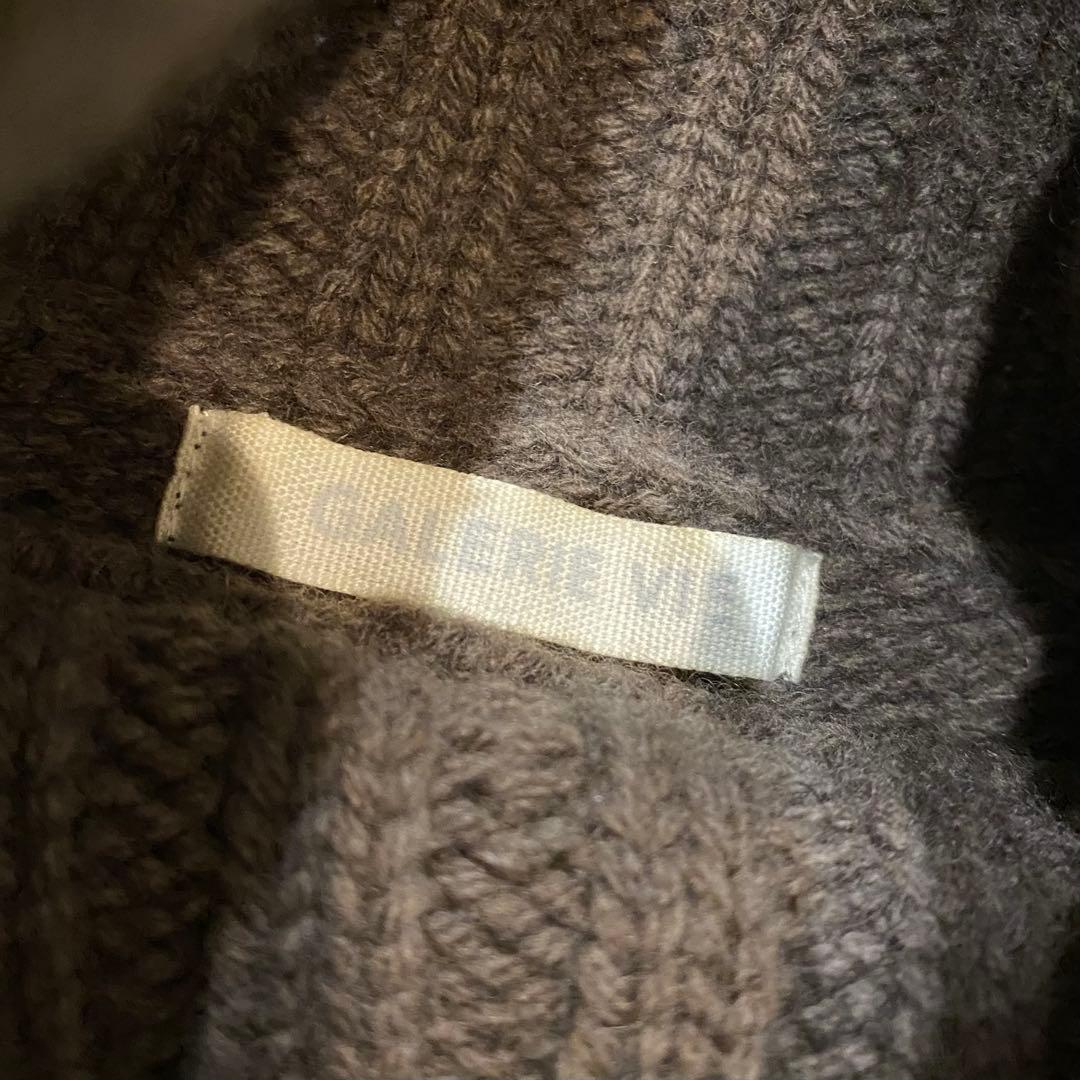 【 GALERIE VIE 】 ギャルリーヴィー タートル ニット ブラウンM