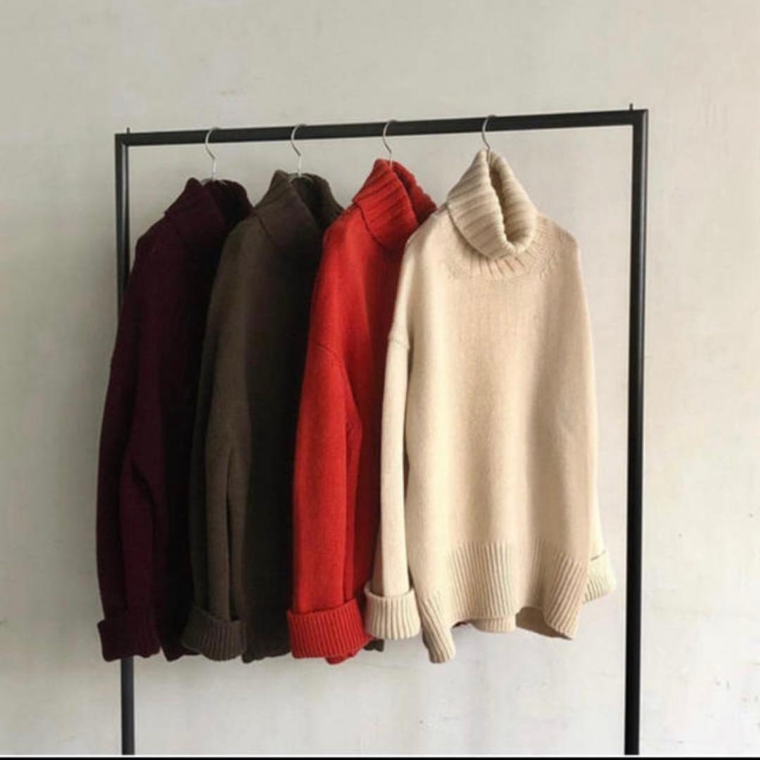 【 GALERIE VIE 】 ギャルリーヴィー タートル ニット ブラウンM