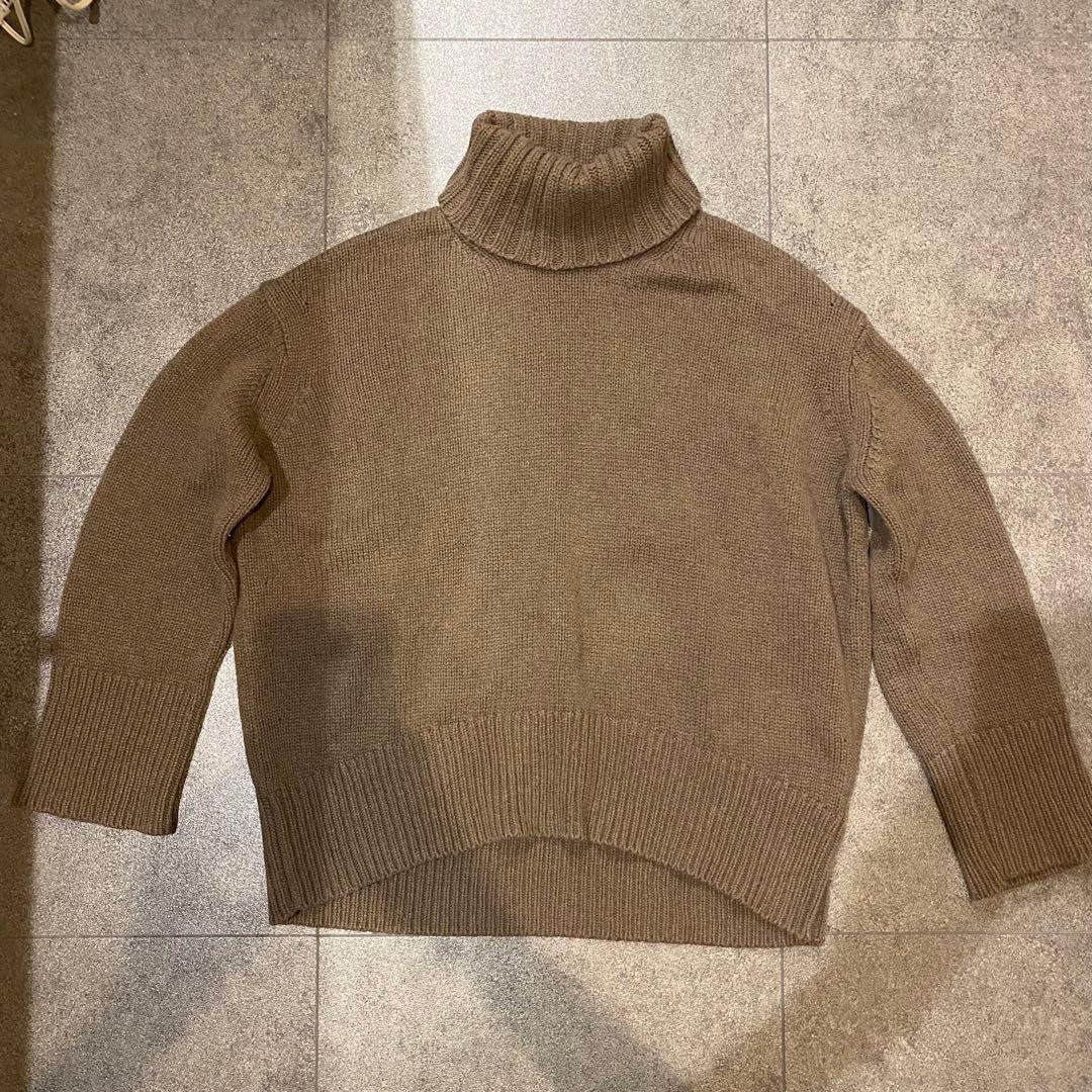 【 GALERIE VIE 】 ギャルリーヴィー タートル ニット ブラウンM