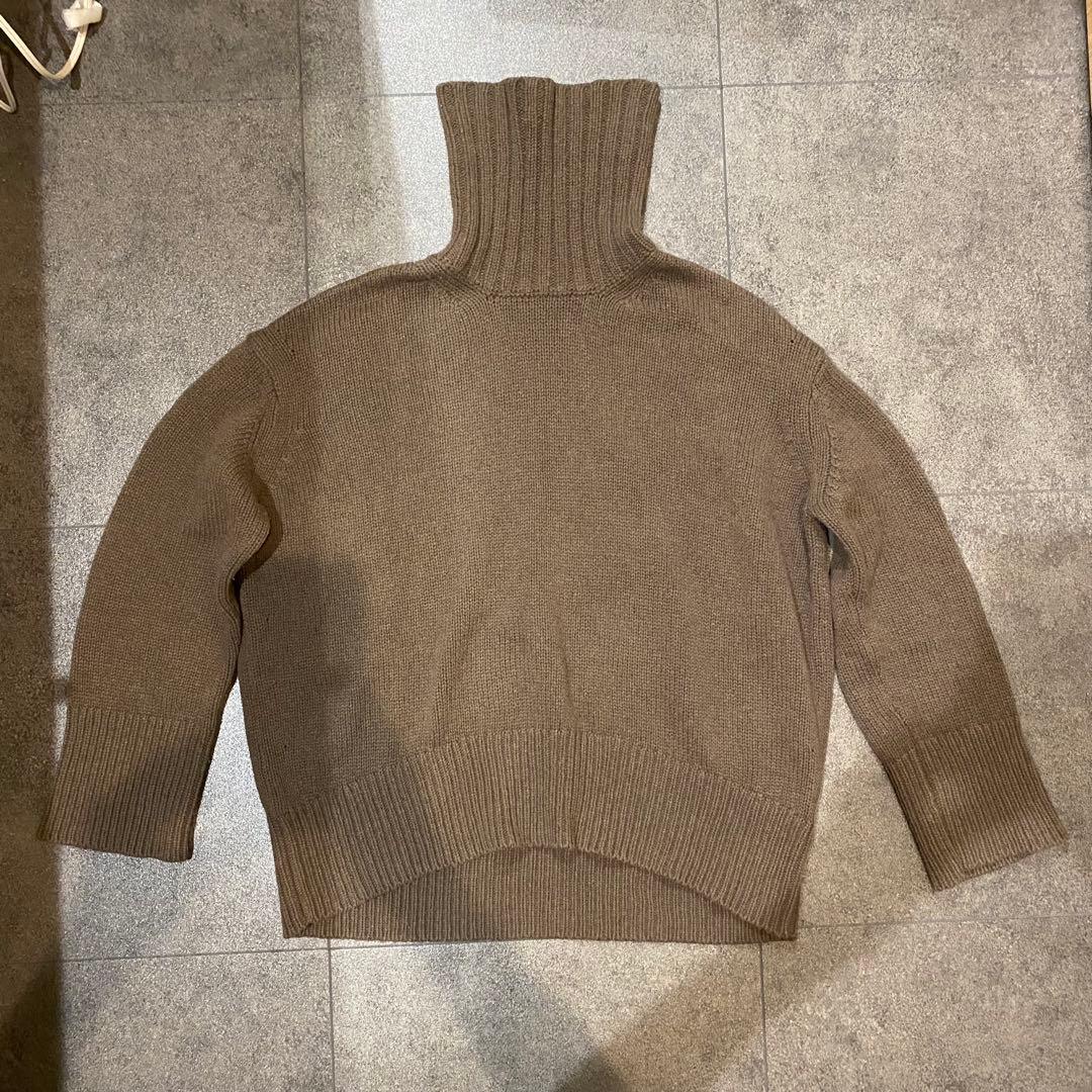 【 GALERIE VIE 】 ギャルリーヴィー タートル ニット ブラウンM