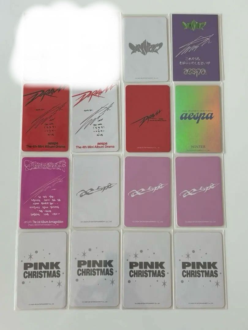 aespa トレカ　ウィンター　drama ピンククリスマス