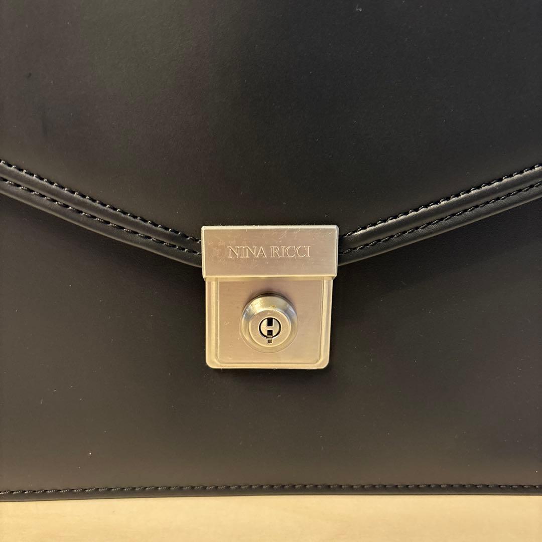 NINA RICCI ビジネスバッグ ブラック 美品 マルエム松崎製
