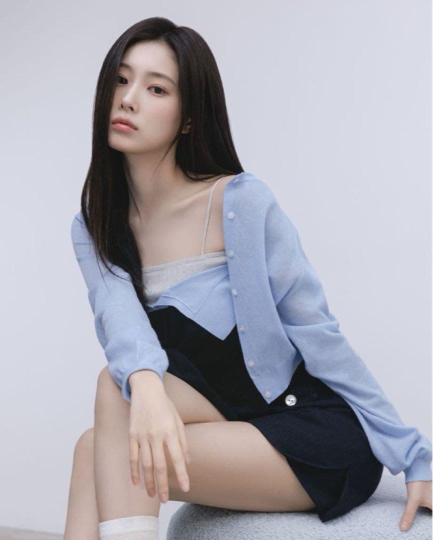 SNIDEL ヘウォン着用 ツイストニットビスチェ＋カーディガンセット