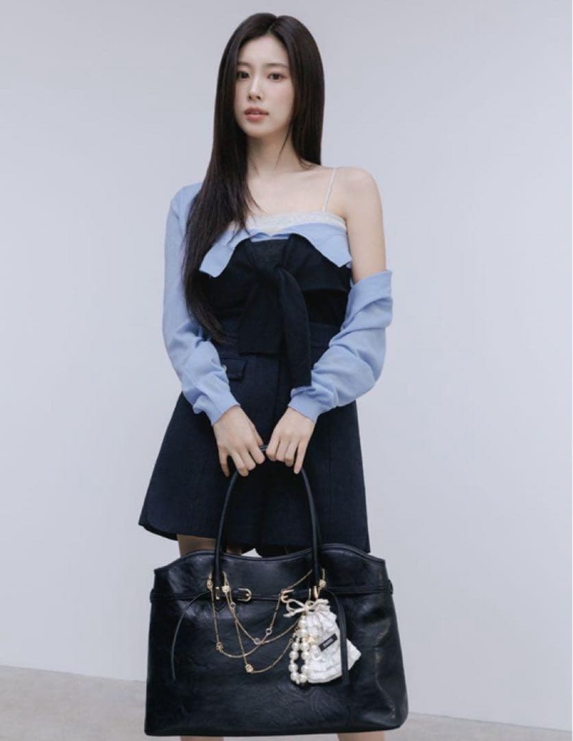 SNIDEL ヘウォン着用 ツイストニットビスチェ＋カーディガンセット