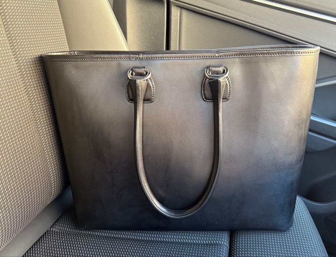 【美品】万双　双鞣和地　トートバッグ　黒