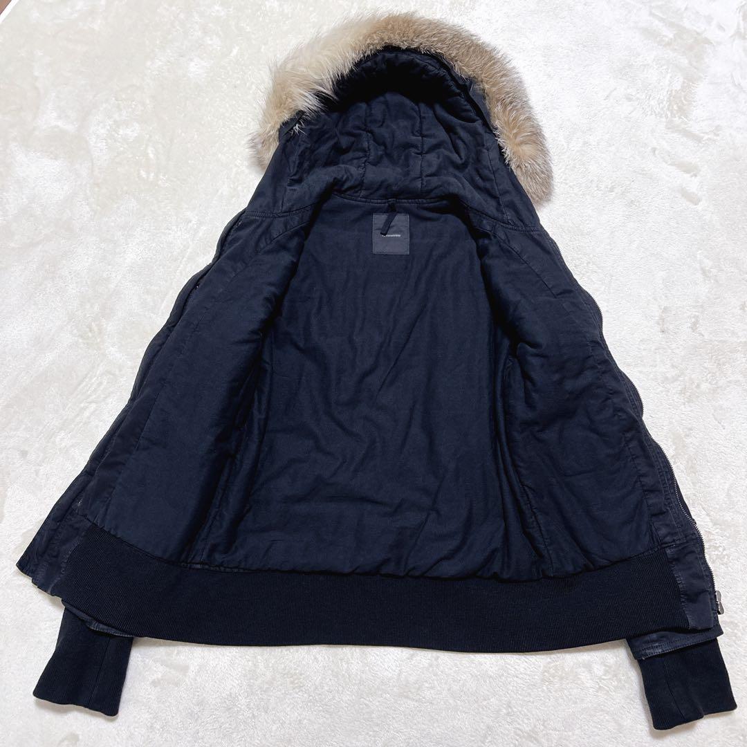 Y2k ripvanwinkle フード ファージャケット L 黒　N-2B