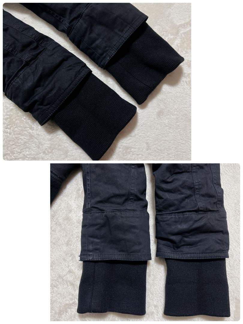 Y2k ripvanwinkle フード ファージャケット L 黒　N-2B