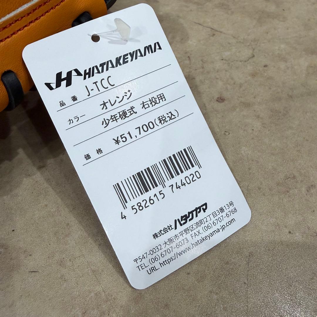 HATAKEYAMA 少年硬式 右投げ用 キャッチャーミット グローブ グラブ