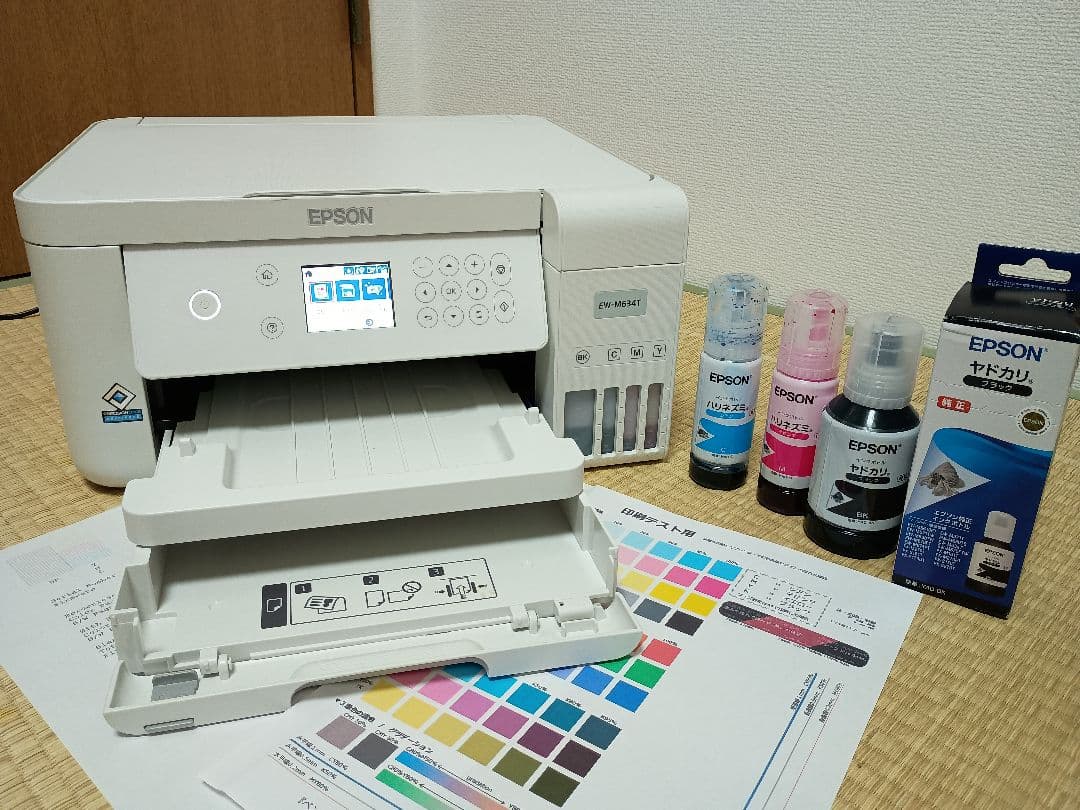 [90]【動作良好・約10300枚】エプソン　エコタンクEW-M634T