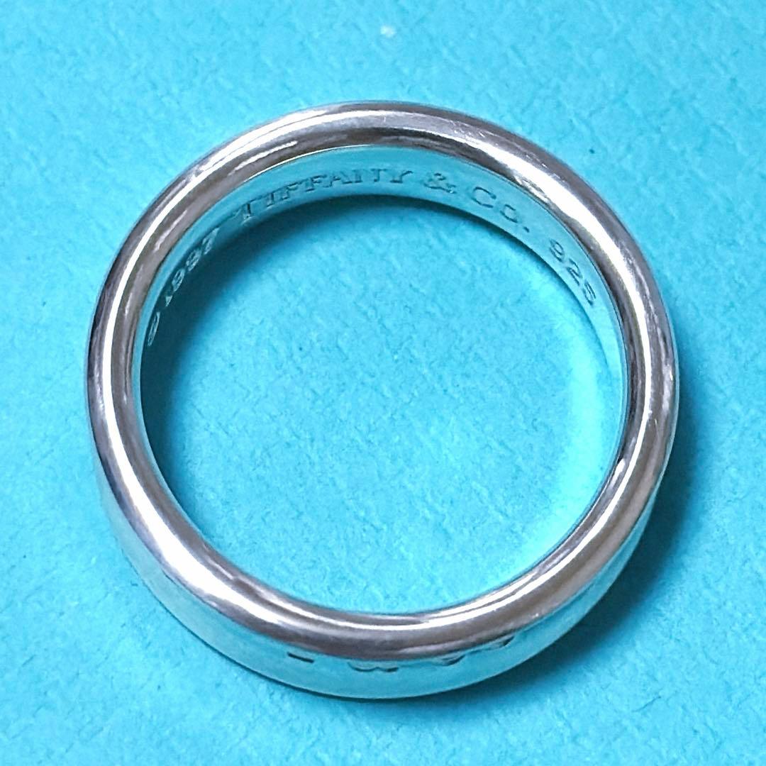 【美品】24号 ティファニー 1837 ナローワイドリング シルバー925