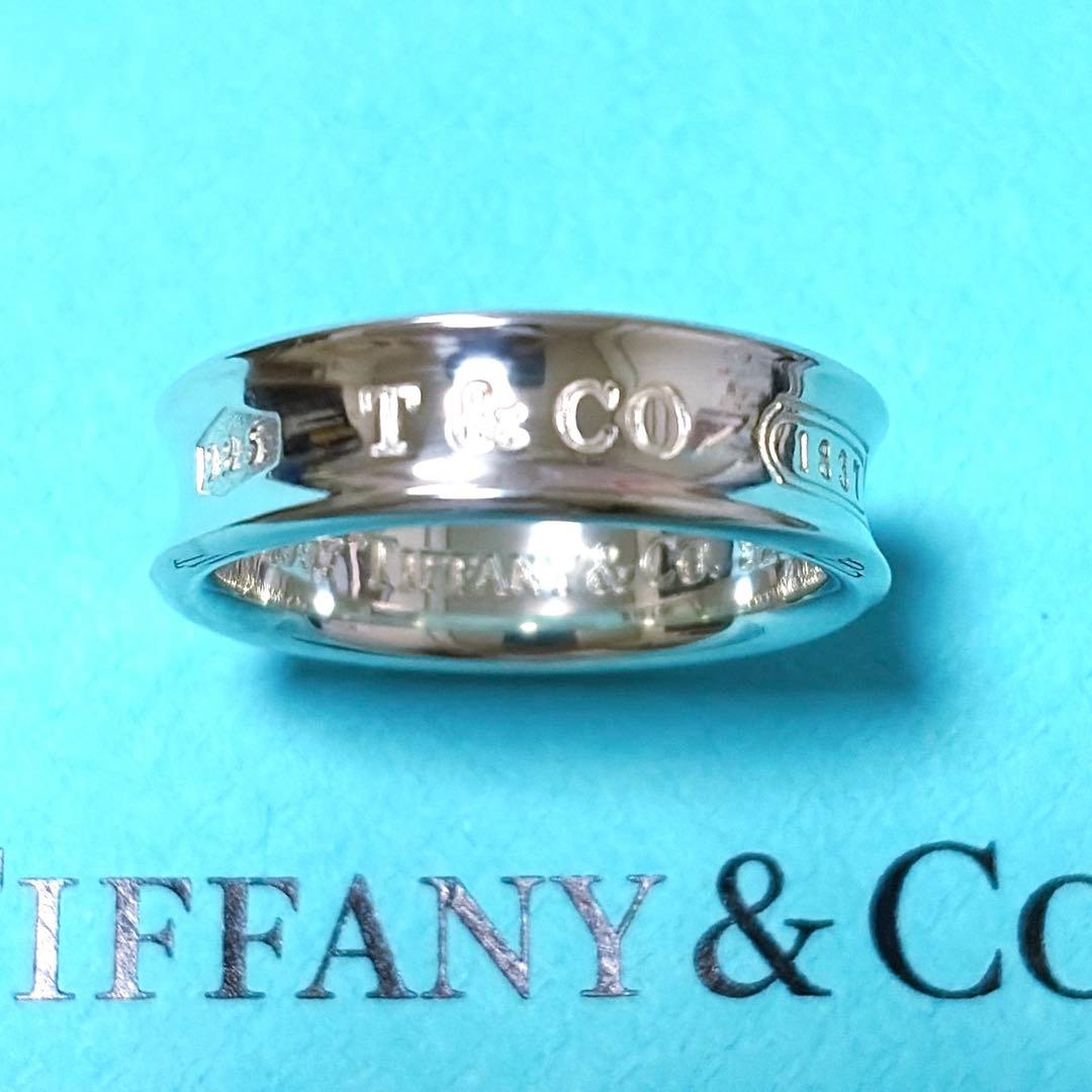 【美品】24号 ティファニー 1837 ナローワイドリング シルバー925