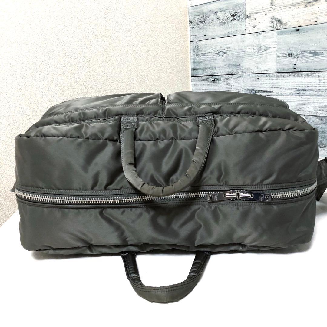 新型✨超美品 ポーター タンカー ボストンバッグ グレー 大容量 2way