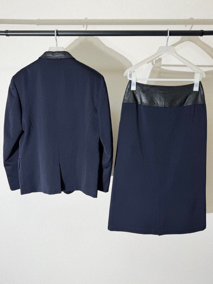 トリコ コムデギャルソン 切り替えジャケット スカート セットアップ