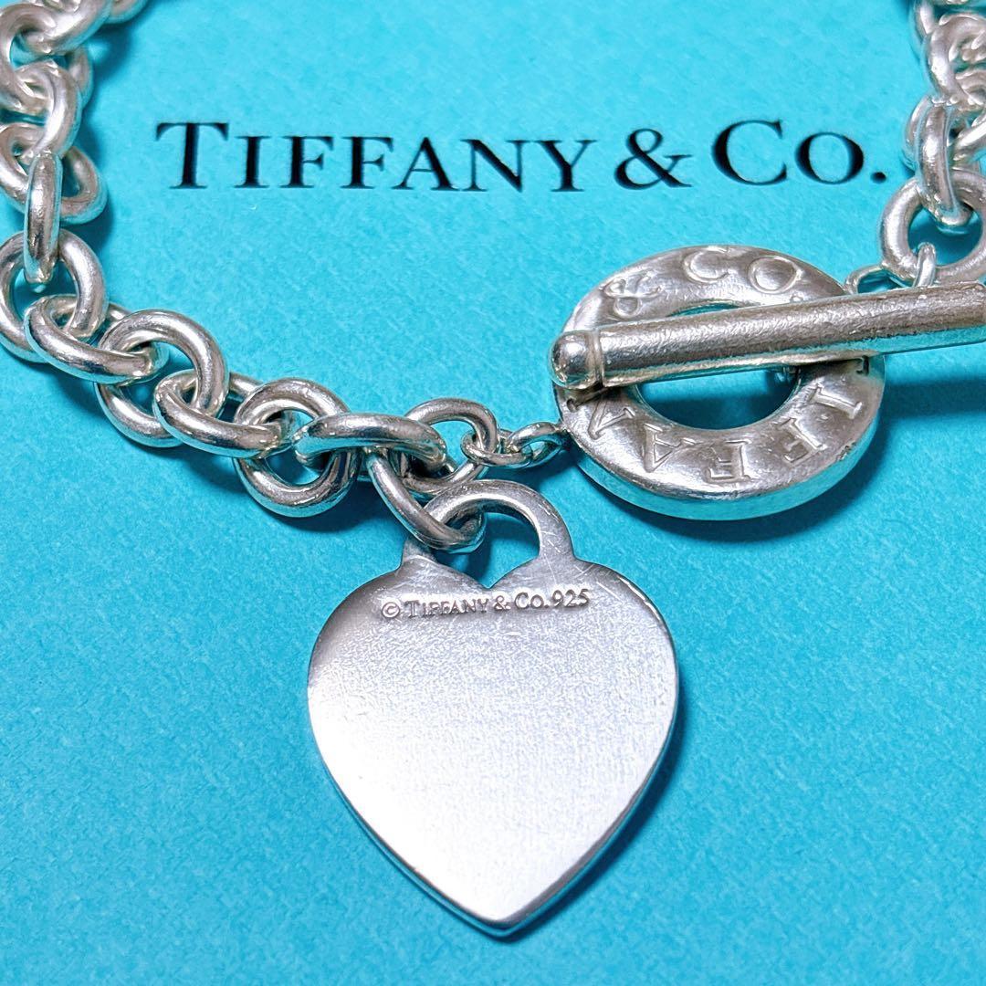 【美品】20.1cm ティファニー トグル ハートタグ ブレスレット SV925