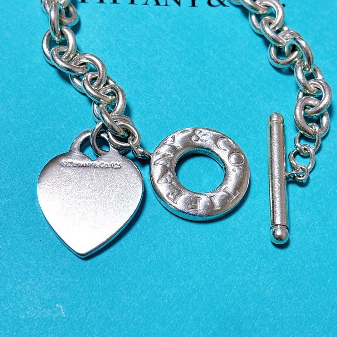 【美品】20.1cm ティファニー トグル ハートタグ ブレスレット SV925