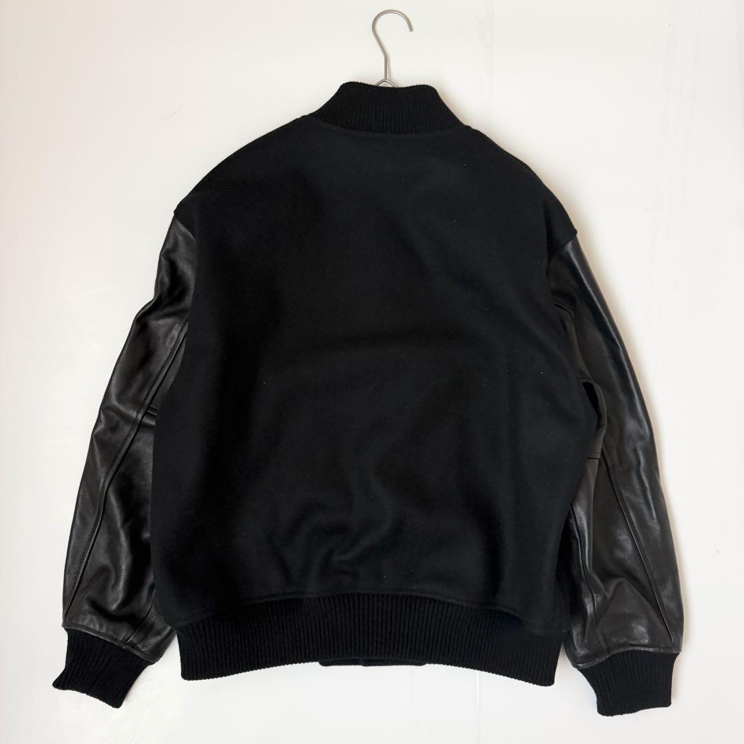 LOEFF ラムレザースリーブ メルトン スタジアム ジャンパー　サイズ1