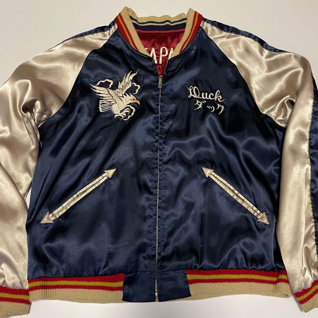 テーラー東洋 リバーシブル スカジャン 鷹　笹虎　横田基地