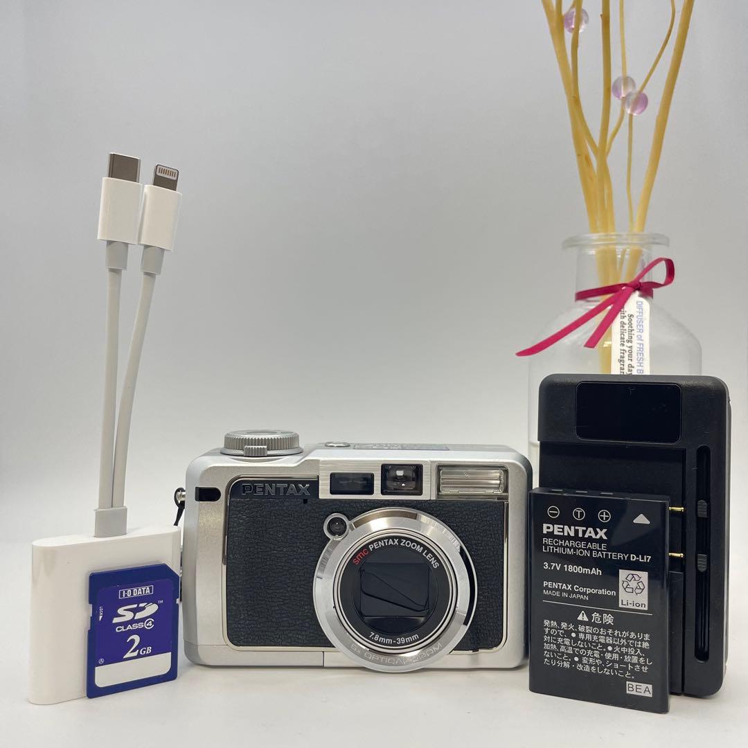 名機 美品✨PENTAX Optio 750Z✨動作確認済 スマホ転送◯ 自撮り