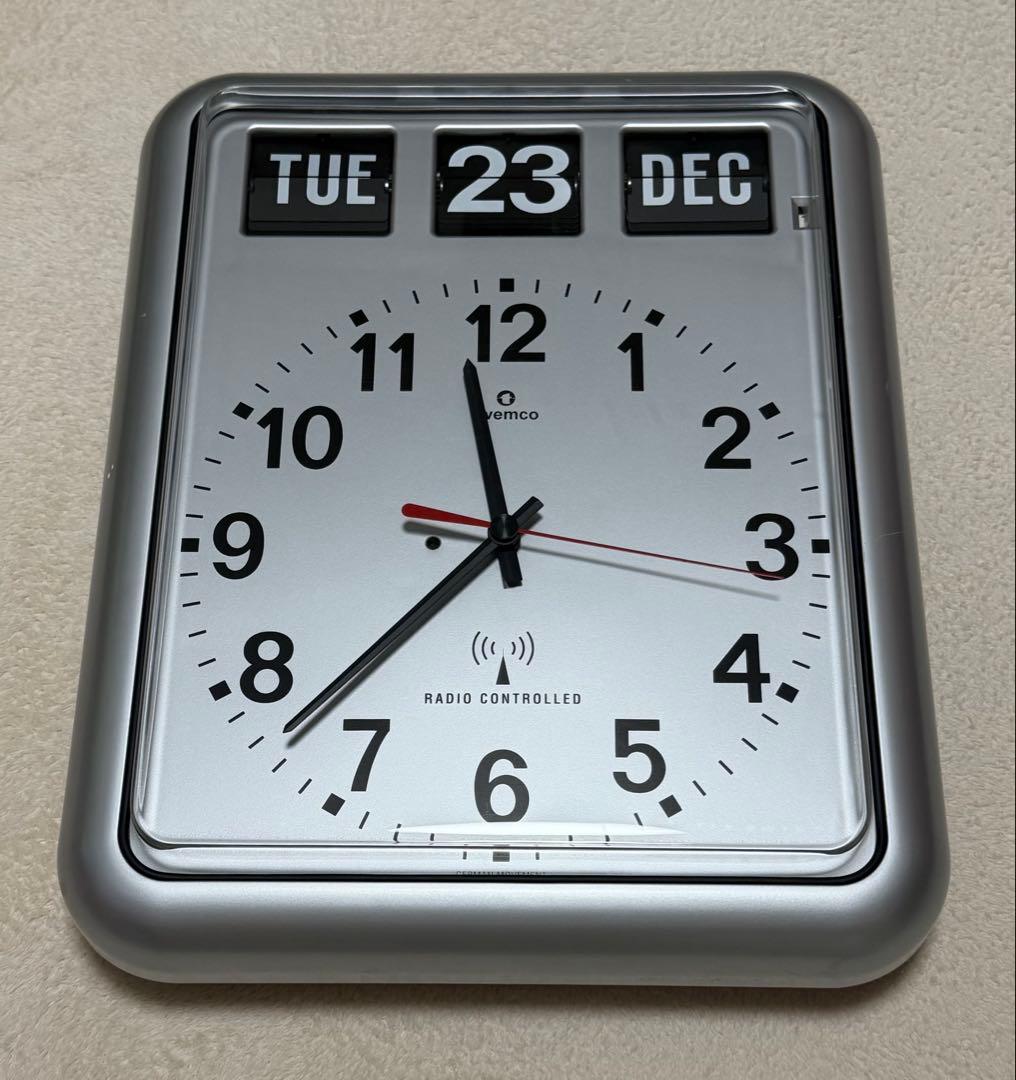 TWEMCO　トゥエンコ　 RC-12　シルバー　掛け時計　時計