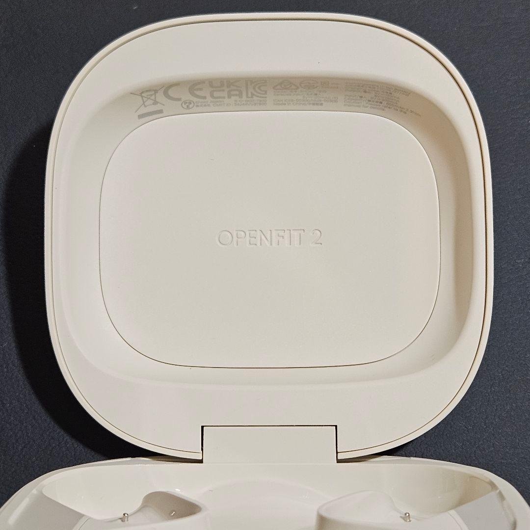 Shokz OpenFit 2 充電ケース ホワイト系 動作確認済