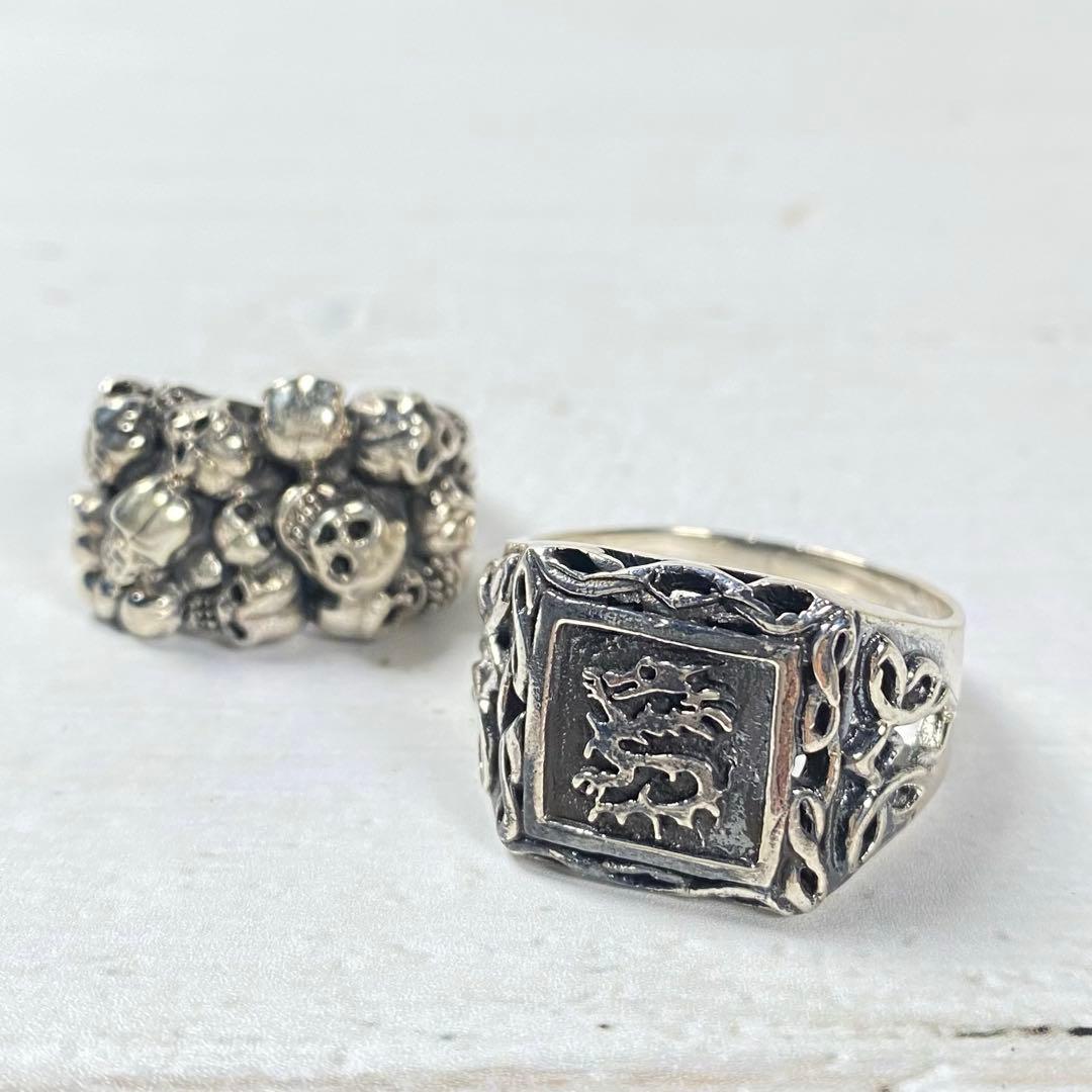 シルバー925 メンズリング 15個150g 925刻印 まとめ売り 銀精錬用